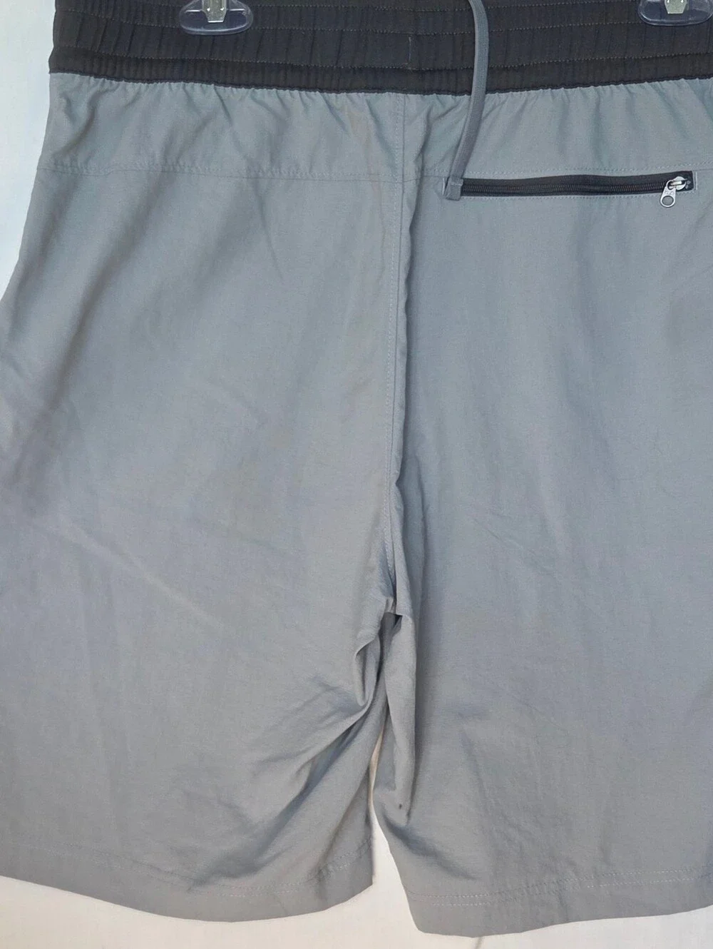 The North Face Men's Gray Elastic Drawstring Waist Shorts Nylon Sz  M Quick-dry